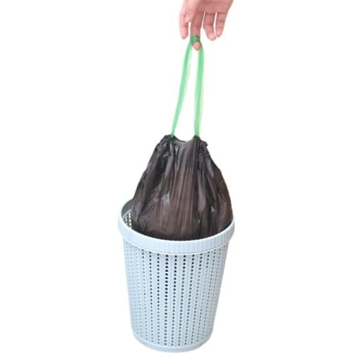 Household Items Drawstring Trash Bags Household Thick Disposable Trash Bags Drawstring Portable