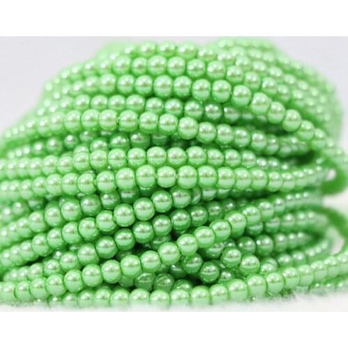 Fashion 15 colors shell round simulated-pearl 3mm women girl loose spacer beads charms jewelry findings accessories 15inch B1185