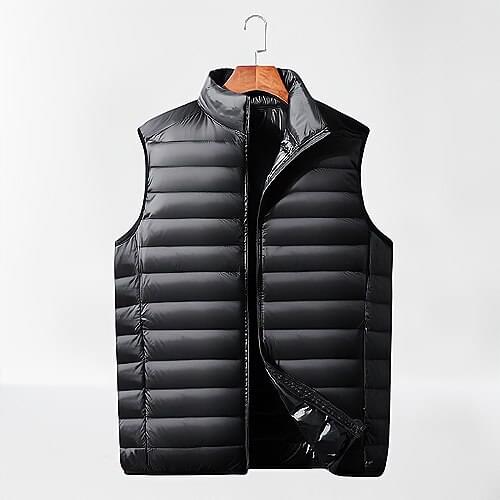 Men' Sleeveless Vest Jackets Winter Fashion Male Cotton-Padded Vest Coats Men Stand Collar Warm Waistcoats Clothing