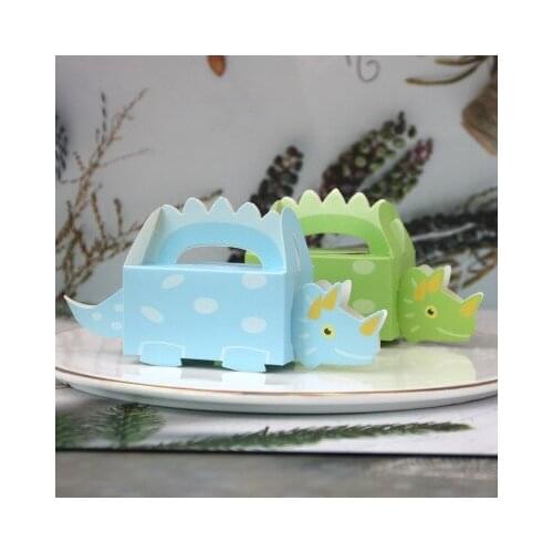 New Baby Shower Candy Box Creative Dinosaur Gift Boxes Baby Shower Favor Gift Candy Box Gift Bags For Boy Girl Birthday Party
