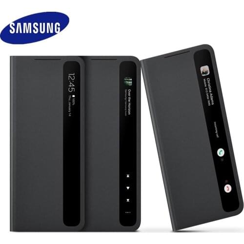 Original official Samsung Mirror Smart View Flip Case For Galaxy S21 Plus /S21 Ultra 5G Phone LED Cover S-View Cases EF-ZG998