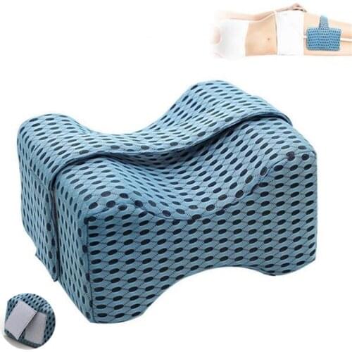 Sleeping Memory Foam Orthopedic Pillow Knee Leg Positioner Pillows Pregnancy Body Knee Side Lying Support Cushion Legs Hip Pain