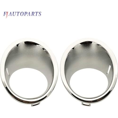 Front Fog Light Lamp Chrome Trim Ring Cover for BMW Mini Cooper R55 R56 R57 Petrol Vehicles