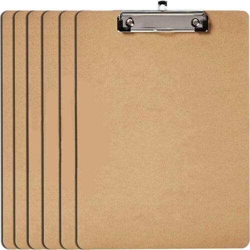 A4 Wooden Clipboard Letter Size Clipboard Writing Pads Hardboard Office School Stationery Writing Pads Writing Sketch Drawing
