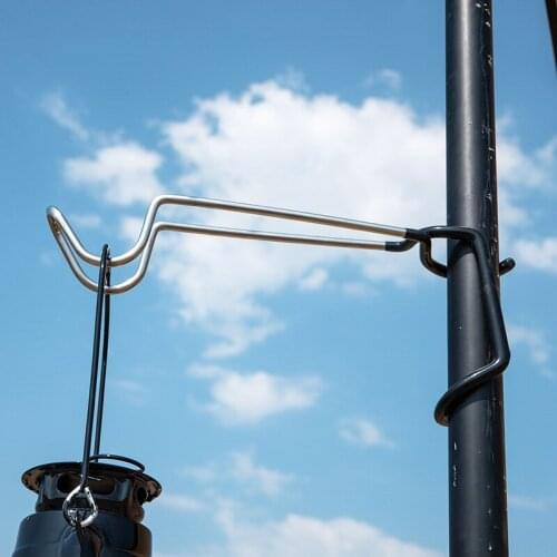 Portable Tent Hook Lamp Hanging Hook Rack Multi Functional Outdoor Camping Canopy Pole Lamp Hanging Clip Pole Placing Hook