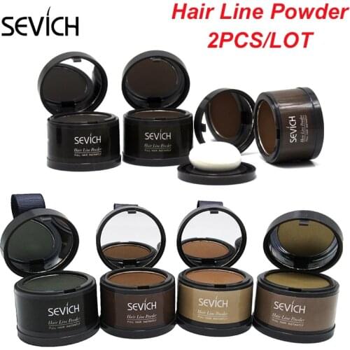 Sevich Hair Line Powder 2pcs/lot WaterProof Hair Shadow Powder Edge Control Root Cover Up Instant Hair Fluffy Powder Concealer