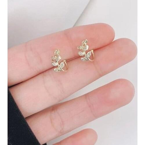 Fashion Small Ear Cuff Earring For Women Ear Clip Gold Color No piercing Fake Cartilage Earrings