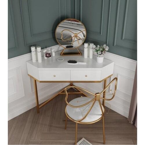 Nordic dressing table bedroom small apartment modern minimalist light luxury corner makeup table net red dressing table