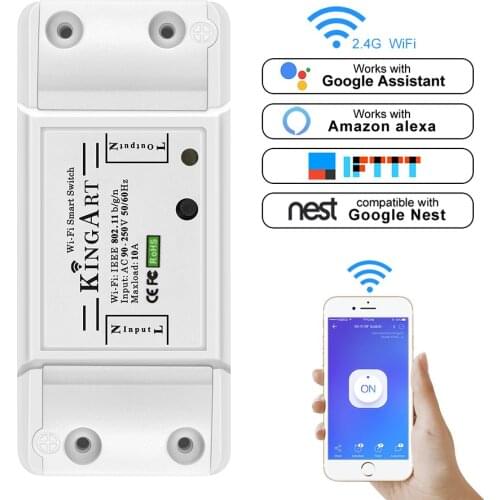Smart WiFi Circuit Breaker ON/OFF Remote Control by eWeLink Control With Amazon Echo,Echo Dot,TAP Power Supply 90V-250V AC