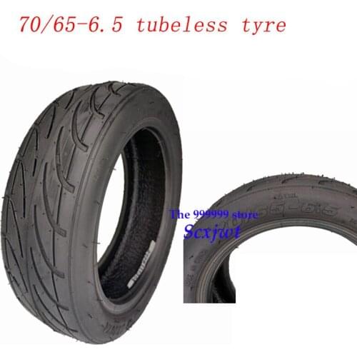 10 inch 70/65-6.5 Thickened tubeless Tyre for Xiaomi Ninebot Electric Scooter Self Balancing Vehicle 10x2.70-6.5 with Air Valve
