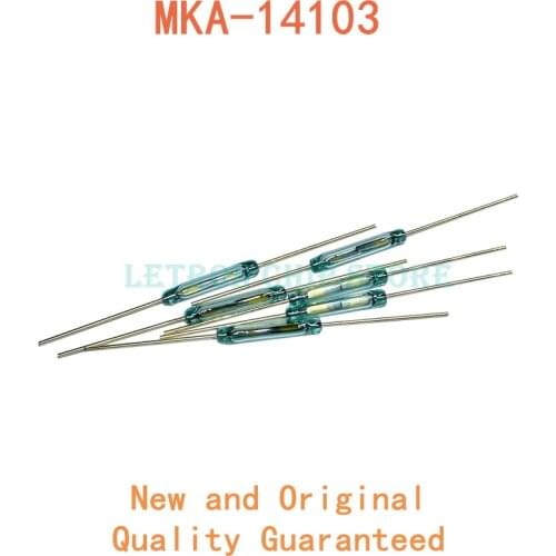 10pcs MKA-14103 Tone Leads Glass N/O SPST Reed Switch 10-15AT 2 x 14mm GPS-14A 14B GPS14A GPS14B MKA14103