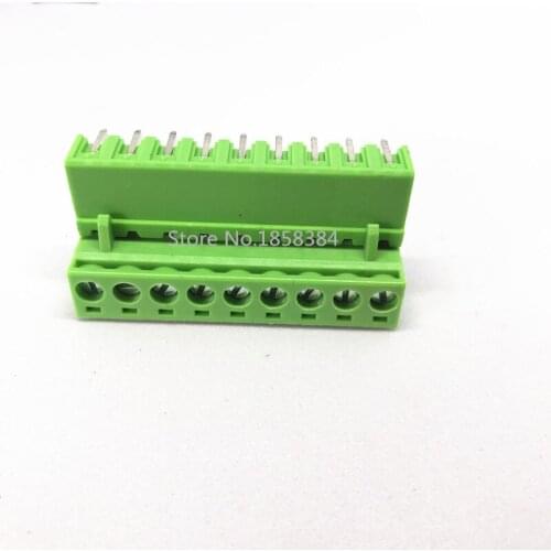 100PCS 2EDG-5.08-9P + 2EDGV-5.08-9P 2EDG 2EDGV 9Pin 5.08mm Straight Pin Plug-in Screw Terminal Block ROHS