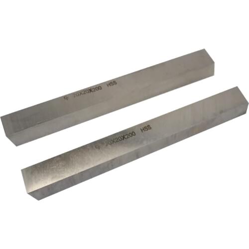 2pcs HSS Steel Plate Sheet Turning Tool 20mm * 200mm High Speed Steel Rectangular HSS Bar Lathe Tool CNC Milling Cut