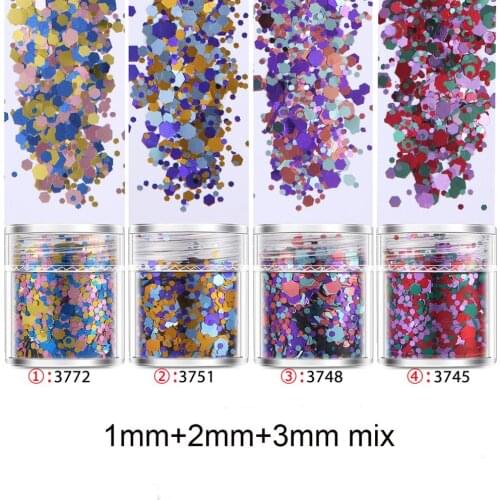 4pots Christmas Mix UV Resin Mold Filling Sequins Nail art Diy Making Resin Crafts Jewelry Finding Tool Pigment