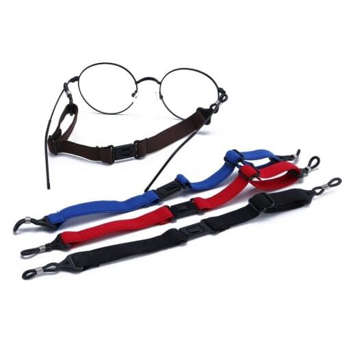 4 Colors Sports Glasses Anti-slip Rope Glasses Fixed Adjustable Elastic Band Strap Anti-skid Glasses Rope