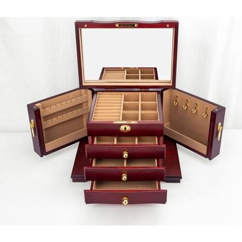 Antique solid wood drawer type storage box multifunctional large capacity sundry storage cabinet