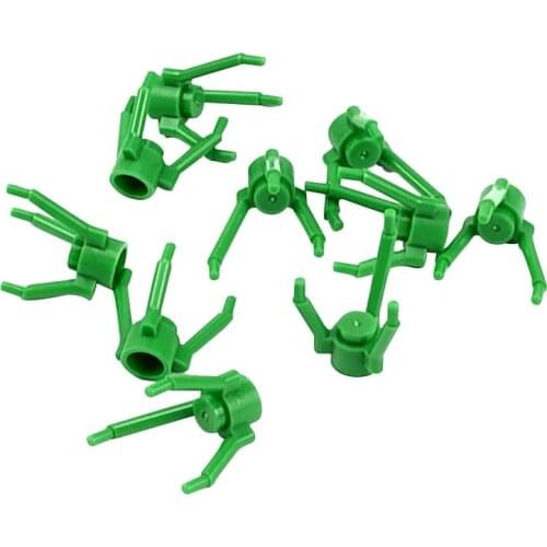 Locking 10Pcs/set MOC Plant Flower Stem Building Blocks Bricks Toys for Children DIY Friends Block Parts Toy