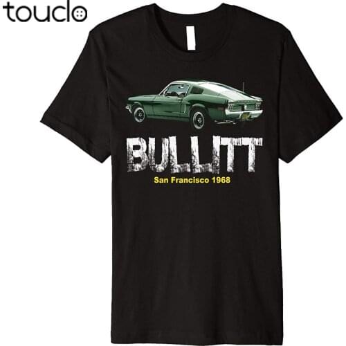 Bullitt Muscle Car 2019 Summer Fashion Streetwear Tops Summer Style Cotton Short Slevee O-Neck Cool Tops T-Shirt