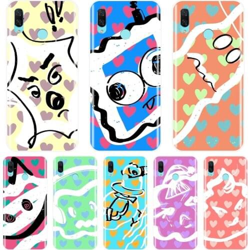 Cartoon Heart Love Back Cover For Huawei Nova Smart Lite 2017 Silicone Phone Case For Huawei Nova 2i 3 3I 3E 2 Lite Plus 4 4E 5