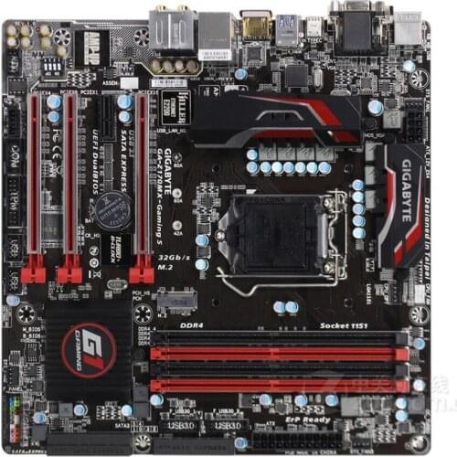 For Gigabyte GA-Z170MX-Gaming 5 Original Used Motherboard Z170 Socket LGA 1151 DDR4 Support I7 6700K