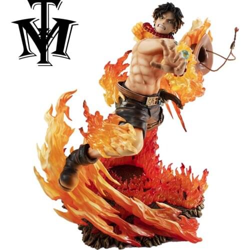 Anime One Piece Ace Fire Fist PVC Action Figure Portgas D Ace 15th Anniversary Max Collection Figurine 20cm Model Statue Toys