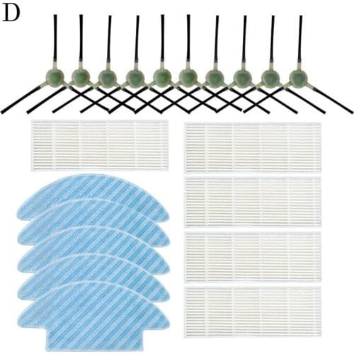 Filter Side Brush Mop For Lefant M200/M201/M501/M520 Robot Vacuum Cleaner Parts Household Cleaning Parts Replacement Tools