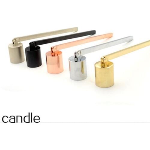 1Pcs Candle Wick Extinguisher Oil Lamp Wick Cover Stainless Steel Candle Trimmer Cutter Dipper Candle Bell Scented Candle Tool