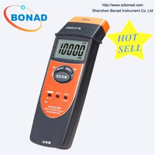 Hot sell! SM8237A Digital gasoline tachometer, Gasoline Engine REV Counter