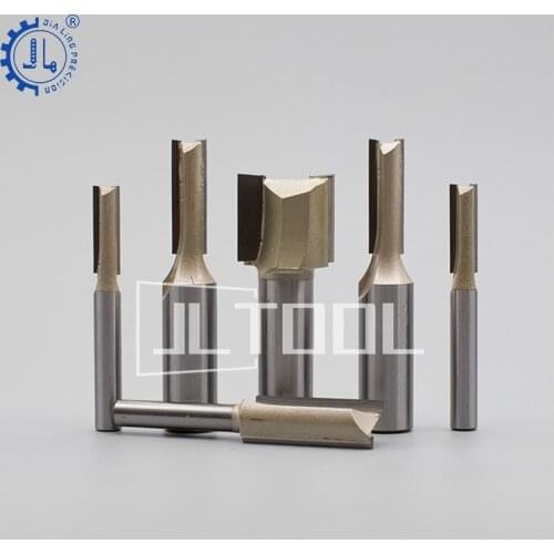 JIALING 1 pc 6mm V bit cnc endmill two flute Tungsten carving tools woodworking Router Bit For MDF