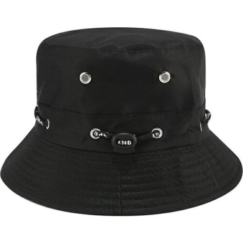Men Women Summer Flat Wide Brim Sunscreen Bucket Cap Outdoor Sport Vent Holes Fishing Fisherman Cowboy Foldable Sun Hat R70