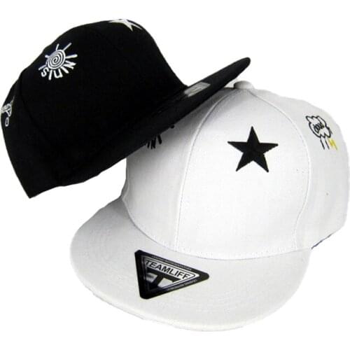 Unisex Brim Hip-Hop Dance Caps Women Cotton Baseball Cap Couple Adjustable Caps Men Outing Star Printed Sun Hat Колпачок