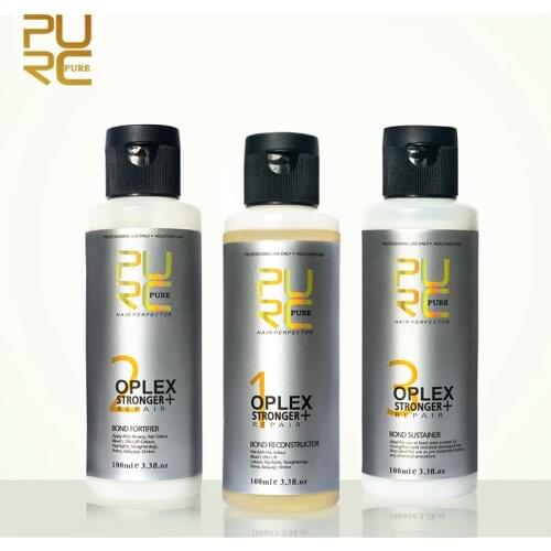 3set PURC Oplex Bond Repair Connections of Damaged Hair Strengthen Hair Toughness and Elasticity Hair Treatment Kit