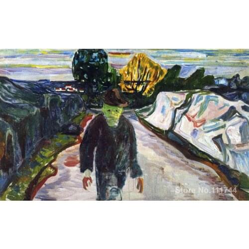 Copy paintings of famous artist The Murderer Edvard Munch artwork High Quality Handmade