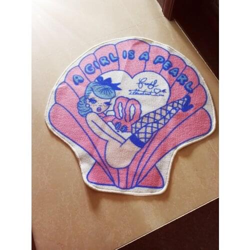 IVYYE 1PCS Cute Girl Anime Rug Decoration Home Soft Carpets Cartoon Bedroom Floor Mats Bath Plush Rugs Doormat NEW