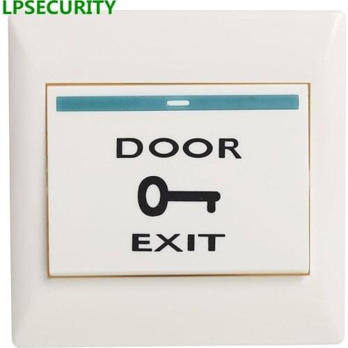 LPSECURITY 5pcs NO/NC Exit Button Exit Switch For Door Access Control System Door Push Exit Door Release Button Switch