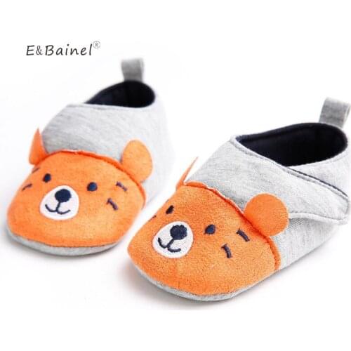E&Bainel Cute Baby Winter Slipper Baby Girls Warm Plush Booties Infant Indoor Soft Slipper Crib Shoes Baby Cartoon Shoes