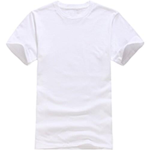 Men Shirt Cotton Fitness Gym Clothing Man Tops Tees Shirt For Male Solid Color Clothes Multi Colors Shirt