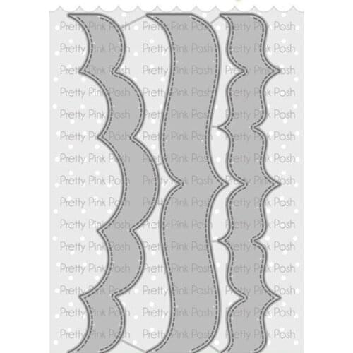 New 2021 Big Waves Ed Graphics Die Cutting Dies Scrapbook Diary Decoration Stencil Ebossing Template DIY Greeting Card Handmade