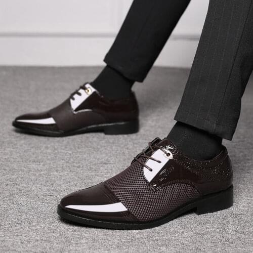 New Arrival Men Formal Slip On Shoes Pu Leather Flat Shoes sapato social masculino Male Business Shoes ghj7