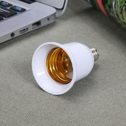 Fire Retardant Shell & Free Welding Light Head Light Adapter Screw Bulb Socket Lamp Holder Converter for E14 to E27
