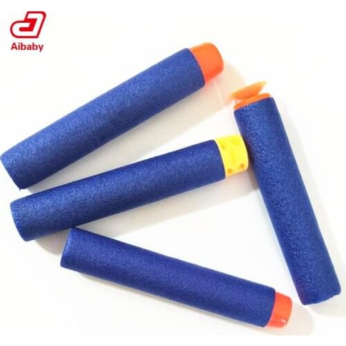 100PCS Round Head/Sucker/Flat Head/Whistle/Buffer Hollow Blue Red Soft 7.2*1.3cm Safe Bullet Refill Darts Toy for Nerf Mega