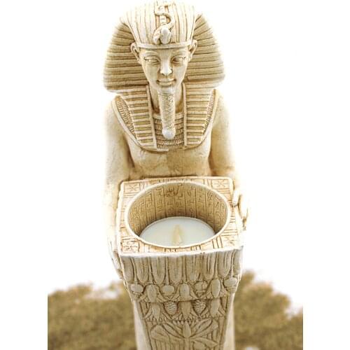 2 PCS Egypt Pharaoh Tea Light Candle Holder home decor Tutankhamun Candle Holder