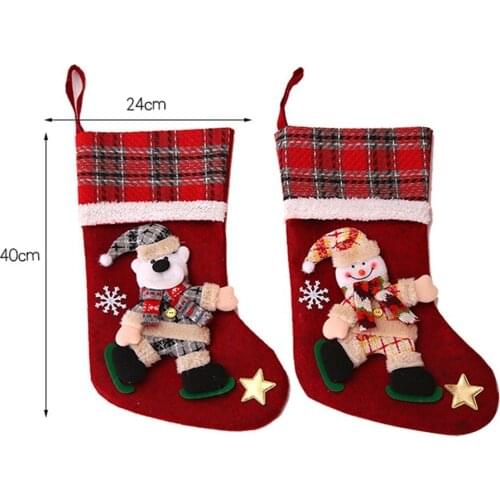 Christmas New Style Creative Doll Christmas Socks Gift Bag Christmas Tree Pendant Decoration For Christmas Party Decorating