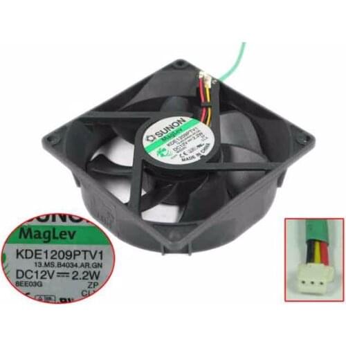SUNON KDE1209PTV1 13.MS.B4034.AR.GN DC 12V 2.2W 90x90x25mm Server Cooling Fan