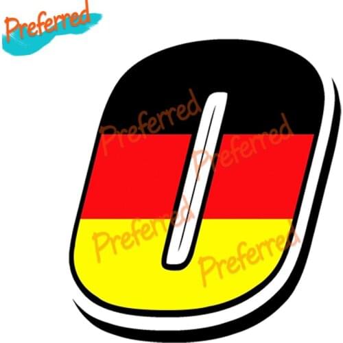Creative Racing Numbers Vinyl Germany Flag Decal Motocross Racing Laptop Helmet Trunk Wall Vinyl Car Sticker Die cutting