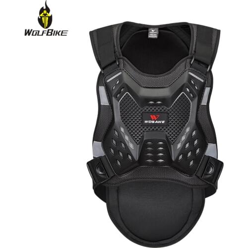 WOLFBIKE Spine Chest Motocross Back Protector Cycling Motorcycle Skateboard Snowboard Ski Racing Body Protection Jacket for Back
