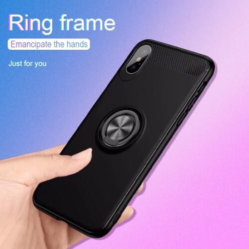 360 Full Phone Protective Case For iPhone X Cover Bumper On The For Apple iPhone X 10 Case Soft TPU Silicone Shell With Ring