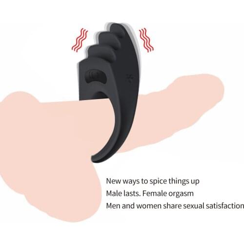 Cock Ring Silicone Vibrator Male Sex Toys Men Penis Cock Ring Anal Sex Tool Vibrators Ejaculators Vibrating Cock Rings