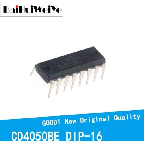 10PCS/LOT CD4050 CD4050BE 4050BE DIP-16 New Original IC Good Quality Chipset In Stock DIP16