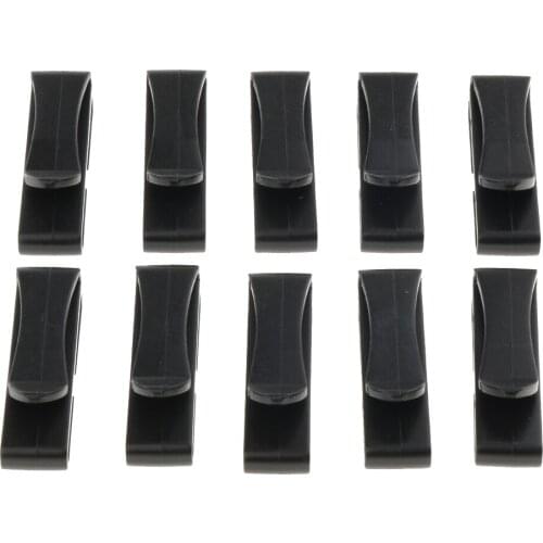 10Pcs Molle Webbing Connecting Clips Strap Buckle Backpack Bag Clip Black